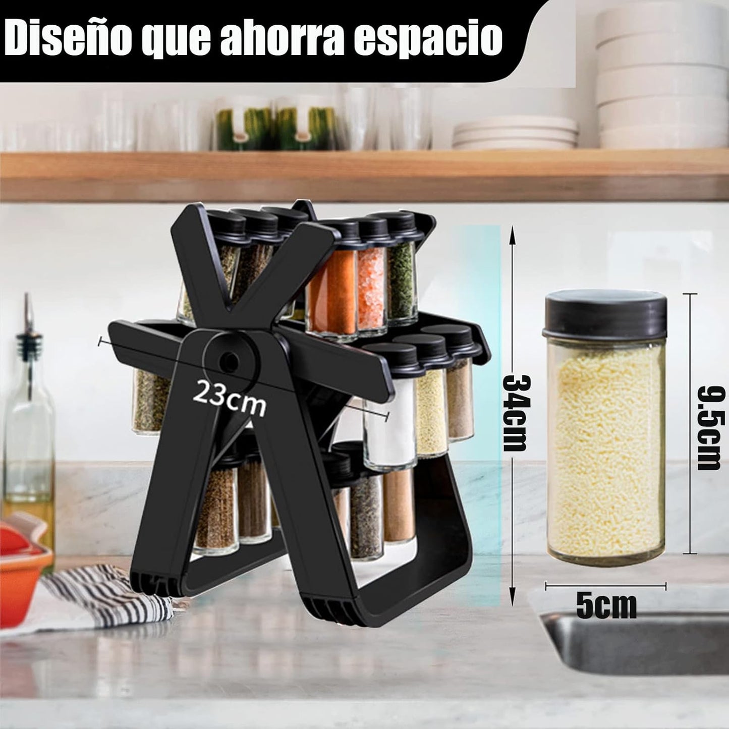 Organizador giratorio de especias